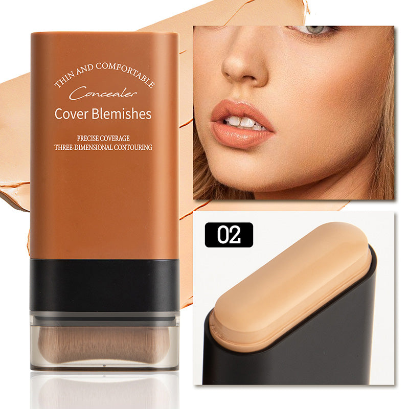 🎁Hot Sale 49% OFF✨2025 Instant Concealing Foundation Stick with Built-in Brush