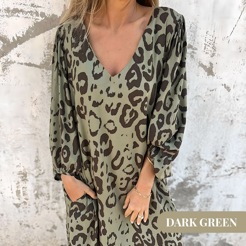 Safari Chic Leopard Dress