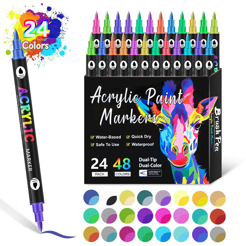 🎁Last Day Promotion-49% OFF🌈Dual Tip Acrylic Paint Pen Marker