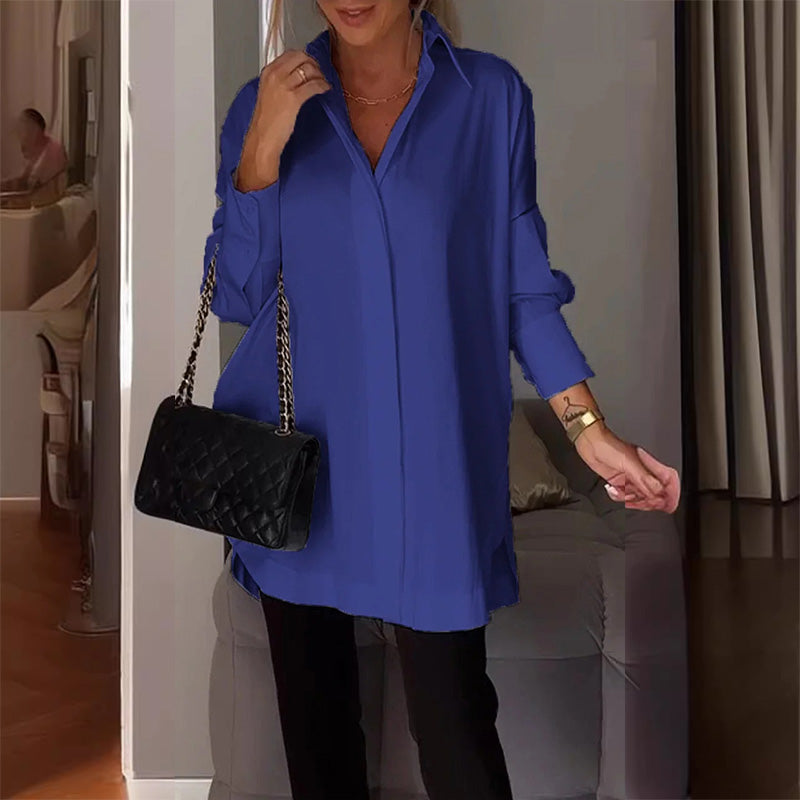 🎁Hot Sale 49% OFF⏳Women Casual Side Slit Shirt