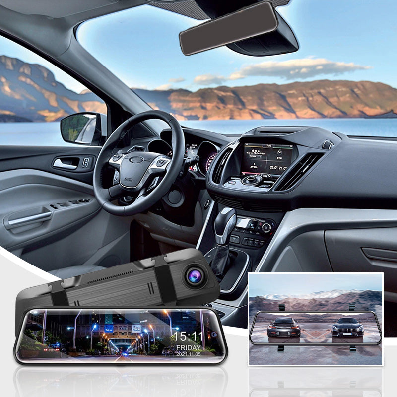 🔥2025 Hot Sale🔥Free Shipping✈️Touch Screen Rear View Mirror Dash Cam Smart Mirror