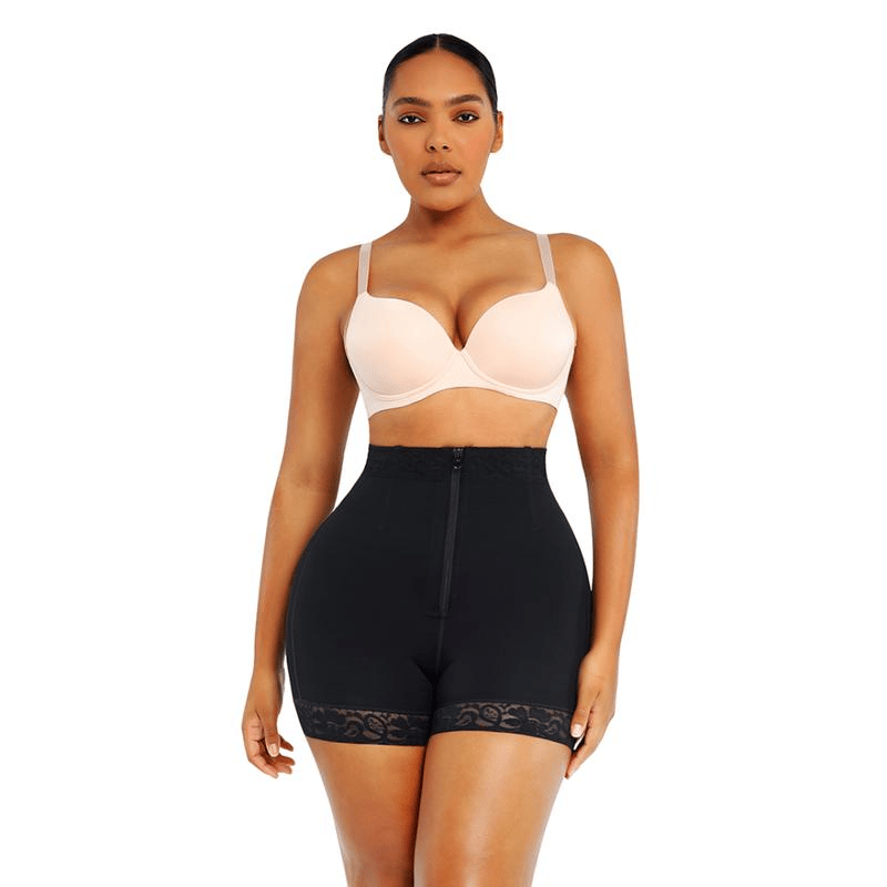 💞Hot SALE 50% OFF💞Lace Steel Boned Butt Enhancer Shorts Shapewear💃🏽