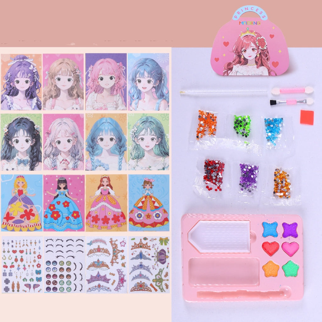 🔥Hot Sale 50% OFF💅Fantasy 3-in-1 Princess Dress Up & Make Up Game Set💝