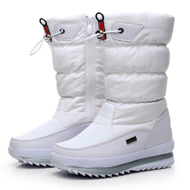 🔥🔥Women's premium waterproof, non-slip faux fur snow boots