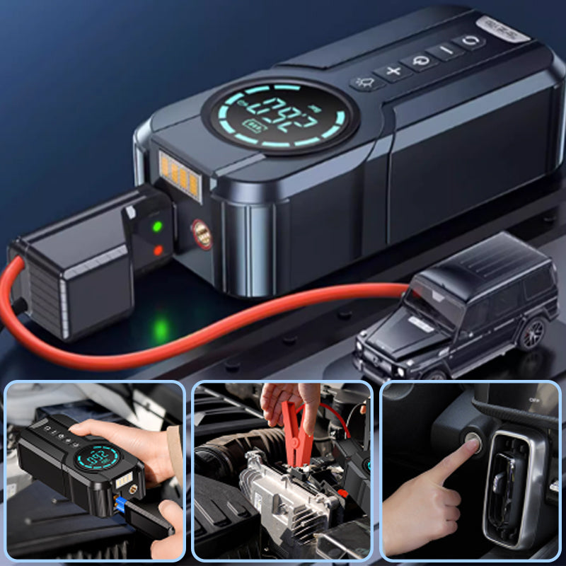 🔥Hot Sale🔥Car Emergency Starting Power Supply Air Pump All-in-one Machine