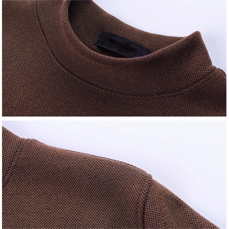 Men's Thickened Mock Neck Warm Solid Sweatshirt（50% OFF）