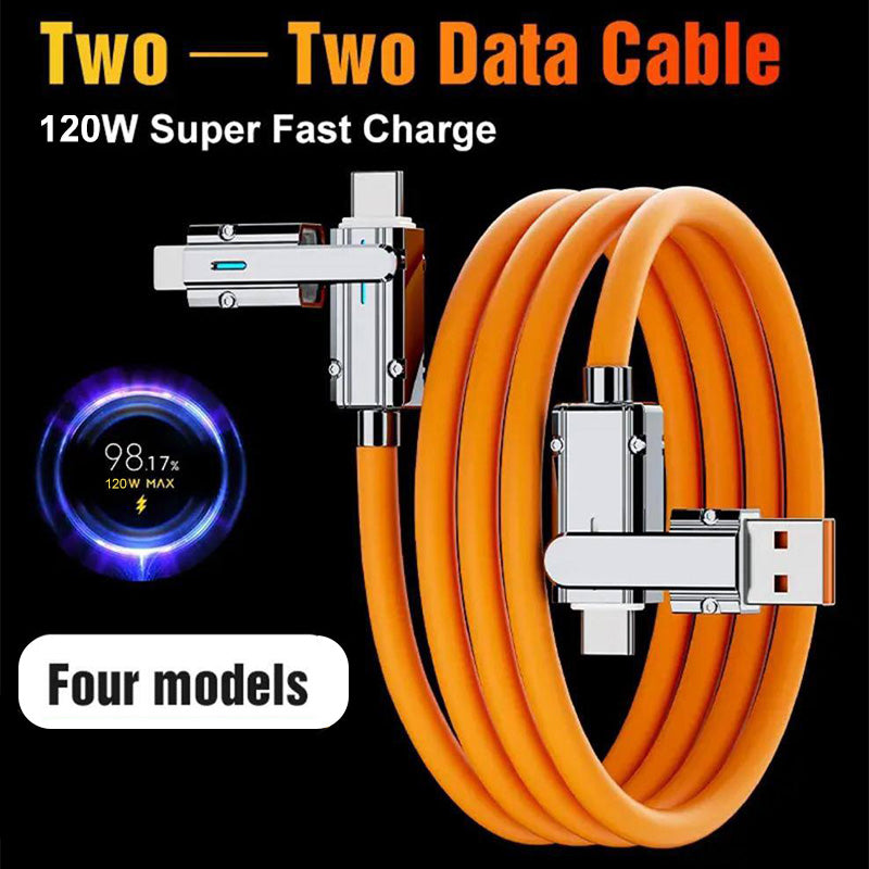 4-in-1 Multi-function Charging Cable - 120W Fast Charging