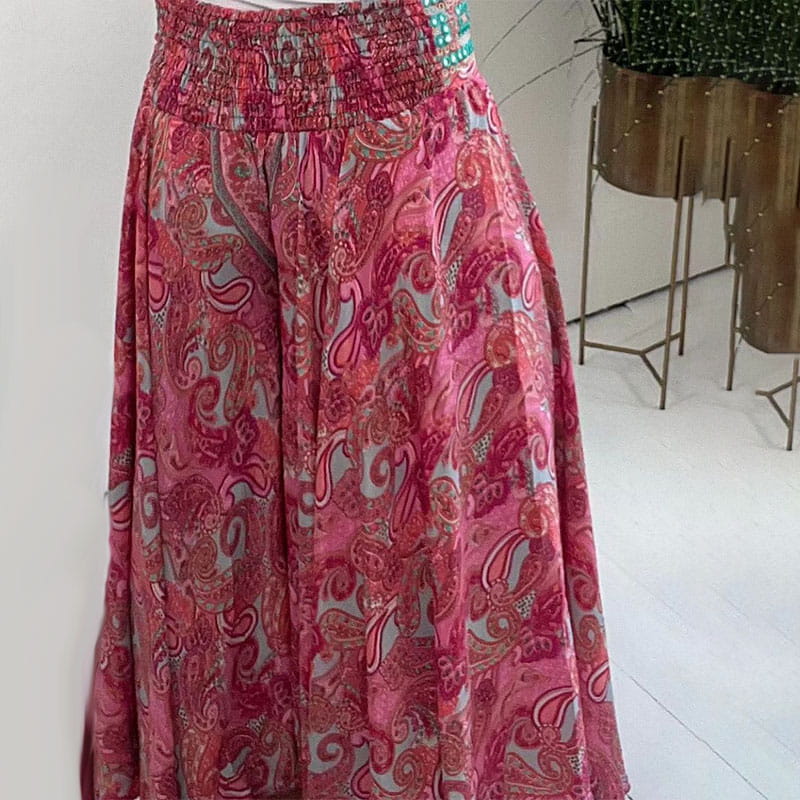 ⏳Limited time discount✈️Ethnic Printed Elasticated Waist Lightweight Pants