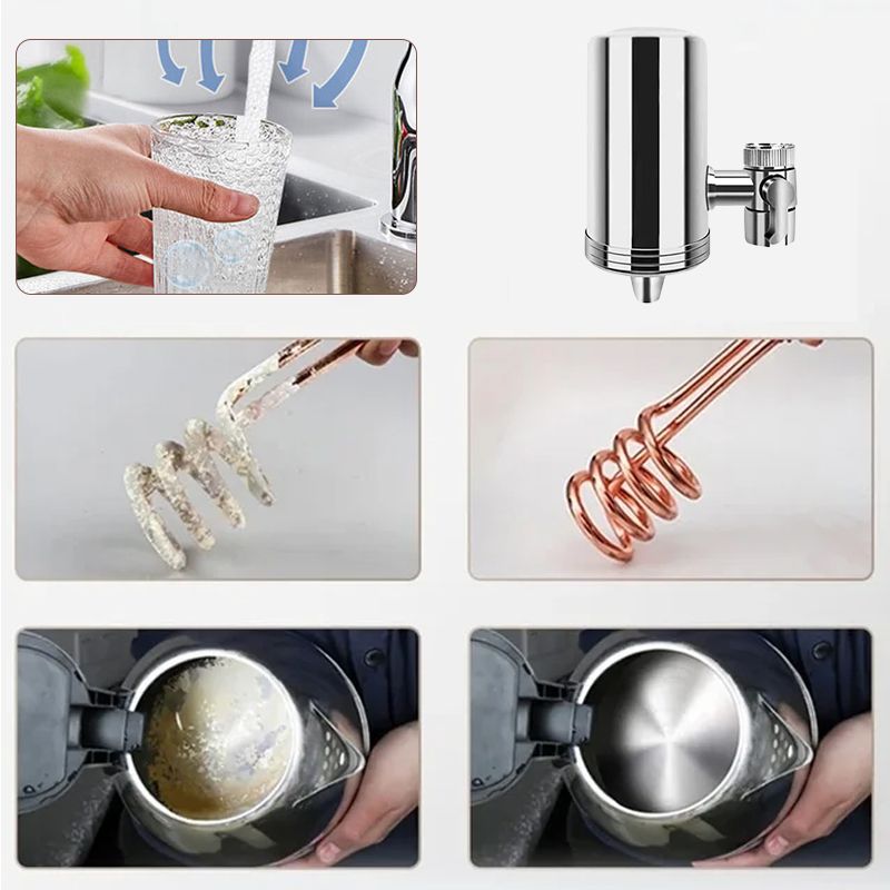 🔥HOT SALE 50% OFF🔥Installation-free Stainless Steel Household Faucet Water Purifier