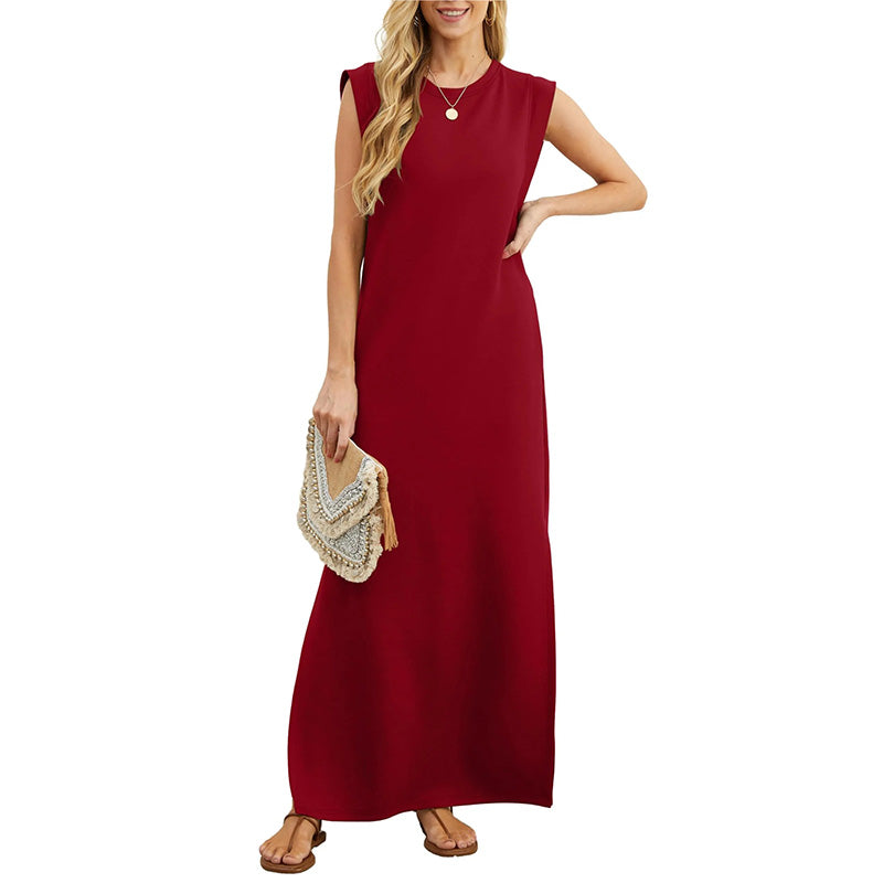 🔥Hot Sale🔥Women Loose Split Wrinkle-Free Long Dress