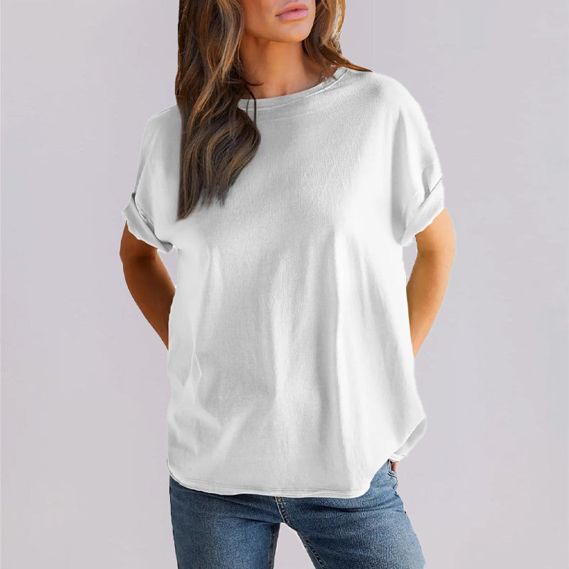 Women's Casual Loose Round Neck T-Shirt