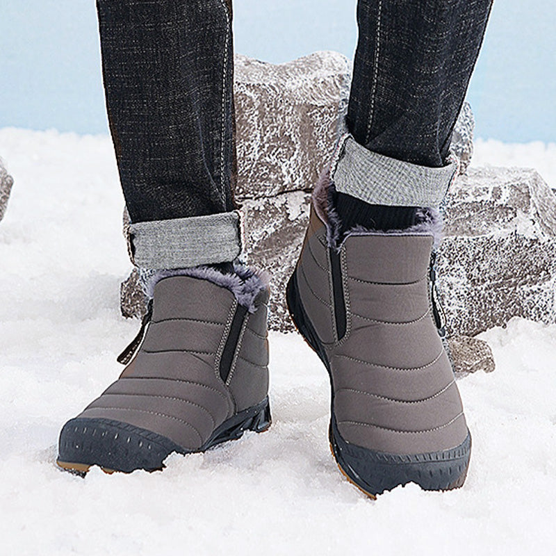 🎅Christmas Pre-sale🎁Winter Warm Faux Fur Lined Waterproof Outdoor Snow Boots