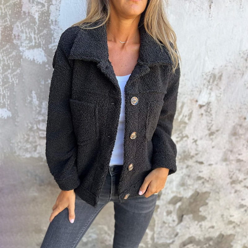 🍂Fall Specials🍂Women's Warm Lapel Cropped Jacket