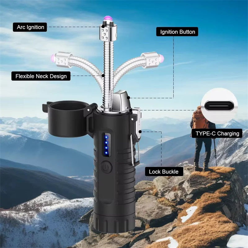 💥🔥HOT SALE-Retractable Swivel Hose Electronic Lighter