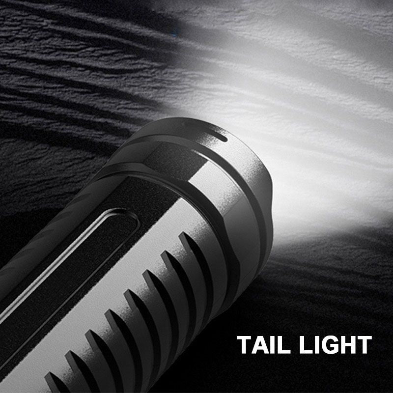 🎅Hot Winter Sale Limited Time Half Price-🔦 Multi-functional White Light Laser Telescopic Zoom Tactical Flashlight