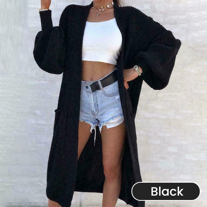 Women's Loose Knit Long Cardigan