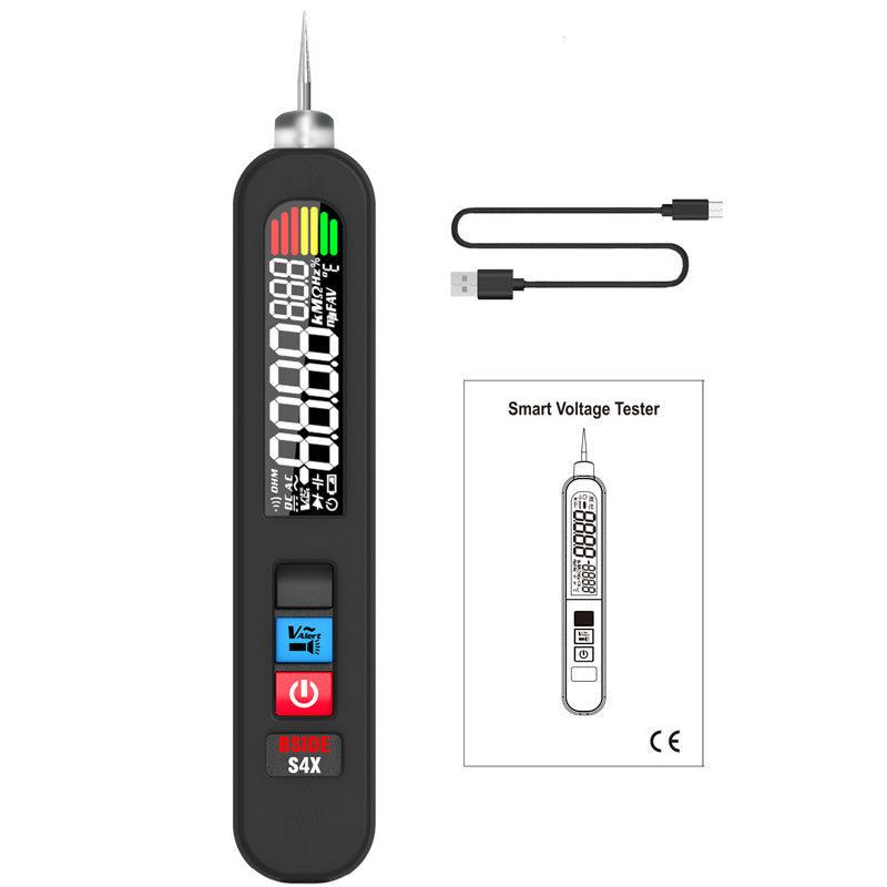 Non-Contact Voltage Tester Pen with LCD Display