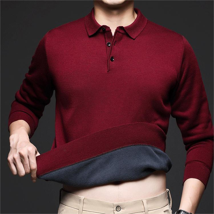 ✨New Arrival✨Gift Choice -Men's Autumn Lapel Padded Thickened Sweater