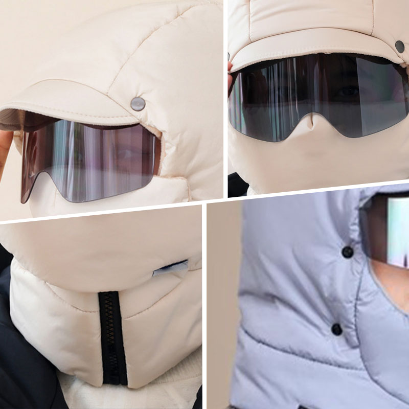 🌟Winter Special Offer-Windproof Full Cover Outdoor Riding Mask with Glasses