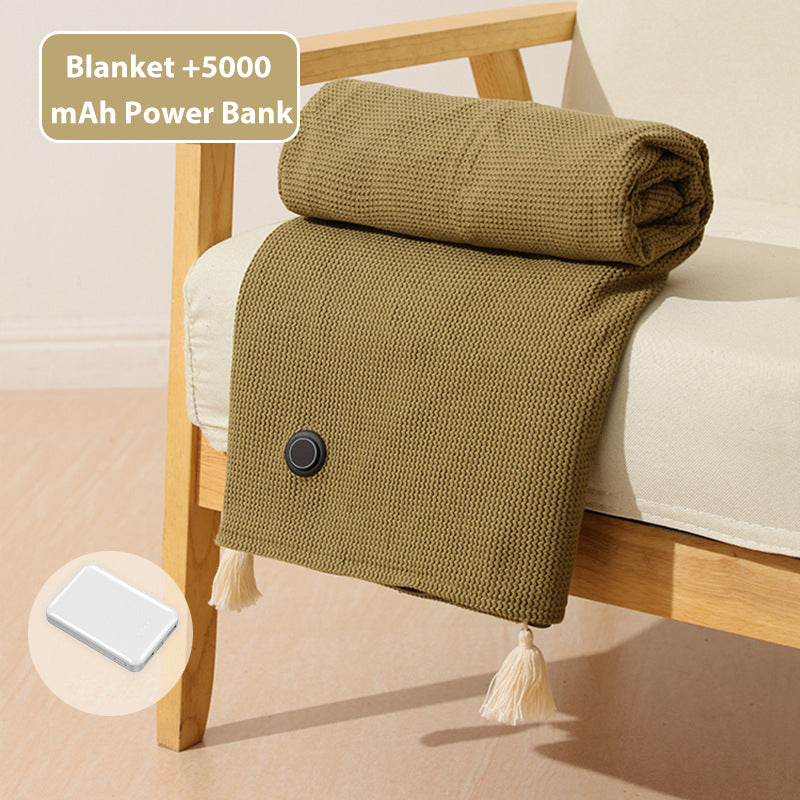 ❄️Portable Soft Zipper Electric Heated Blanket Shawl☀️