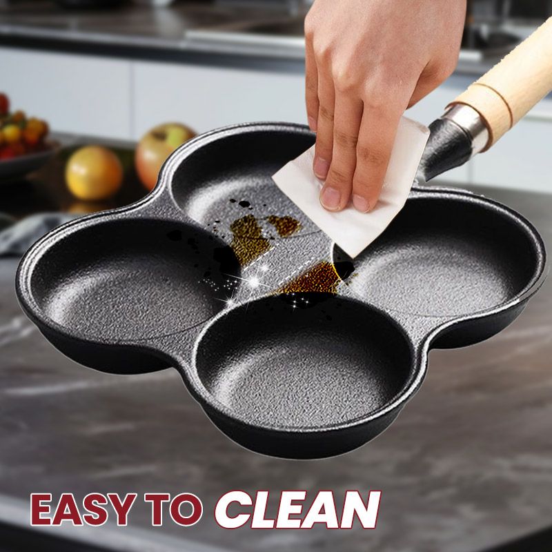 4/5-cup Cast Iron Non-stick Egg Frying Pan