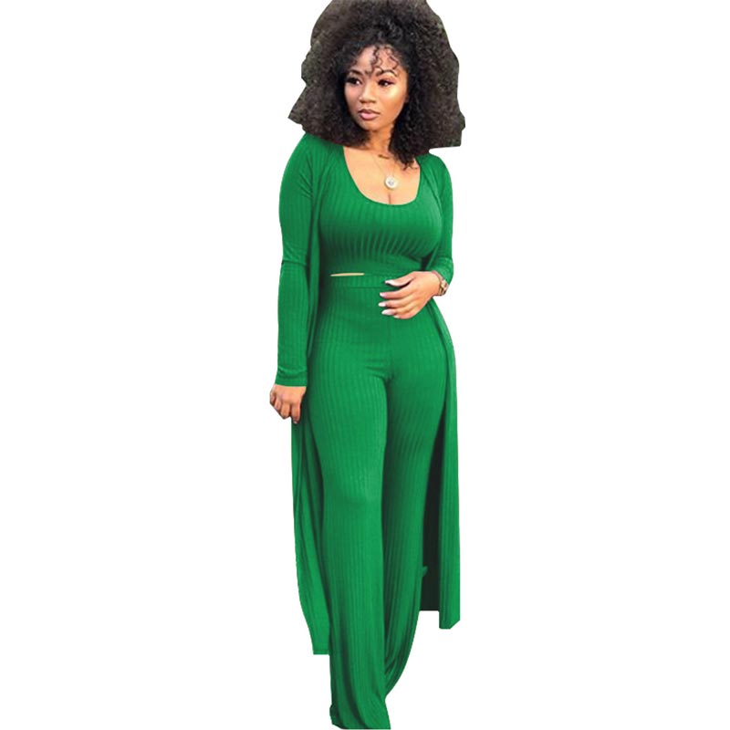 🔥Early Black Friday Sale:50% OFF🔥Women’s Stretch Knitted Tank Top High-waist Leggings and Long Cardigan 3-piece Set