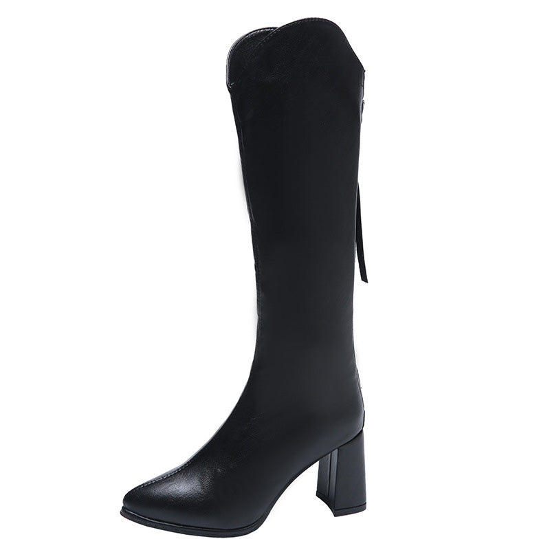 Women's Elegant Chunky Heel Pointed Toe Boots