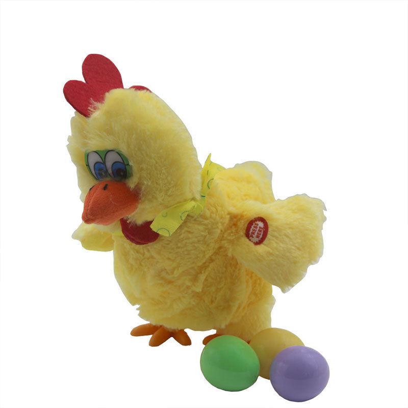 🐥Electric Plush Chicken Laying Egg Toys