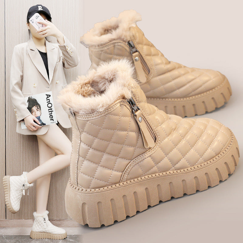 [perfect gift]Women's Winter Fleece Warm Boots