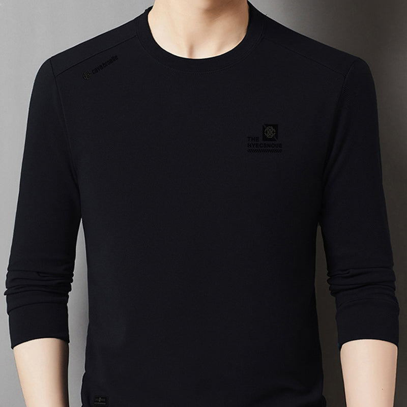 Loose Casual Men's Round Neck Long Sleeve Top