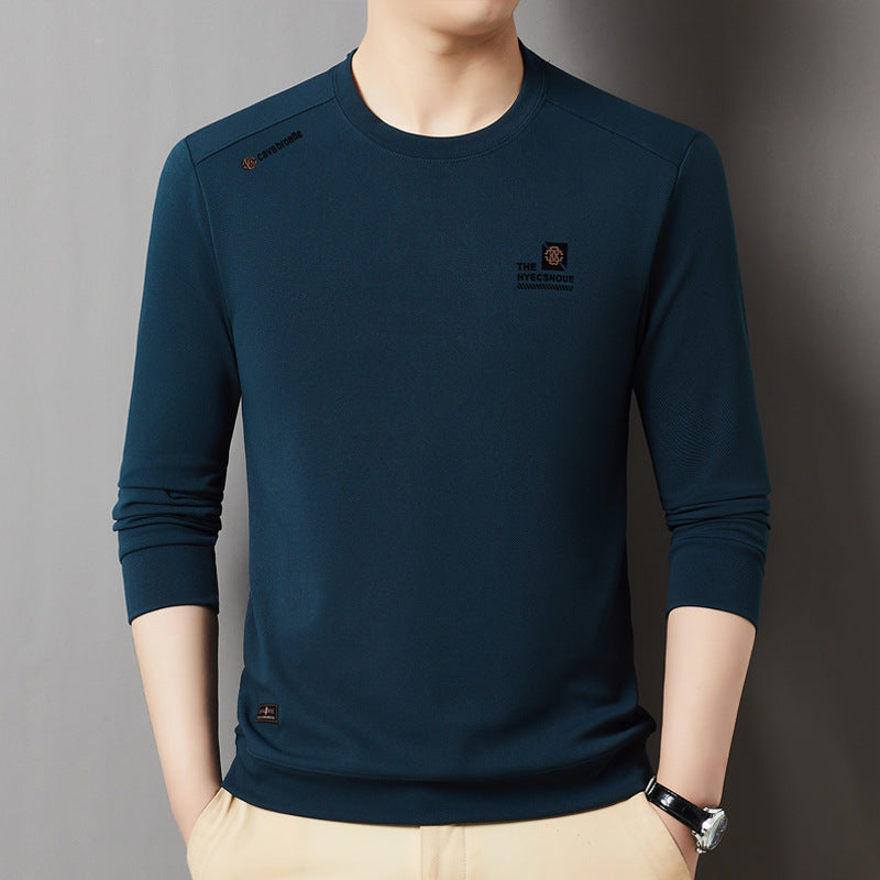 Loose Casual Men's Round Neck Long Sleeve Top