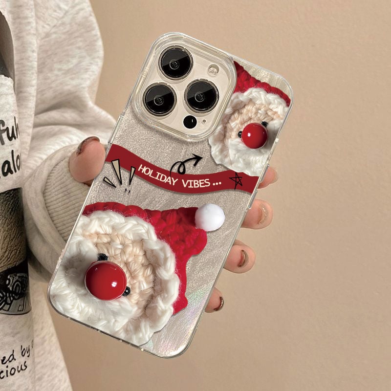 Fun Santa Claus Clear iPhone Case