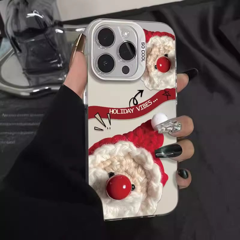 Fun Santa Claus Clear iPhone Case