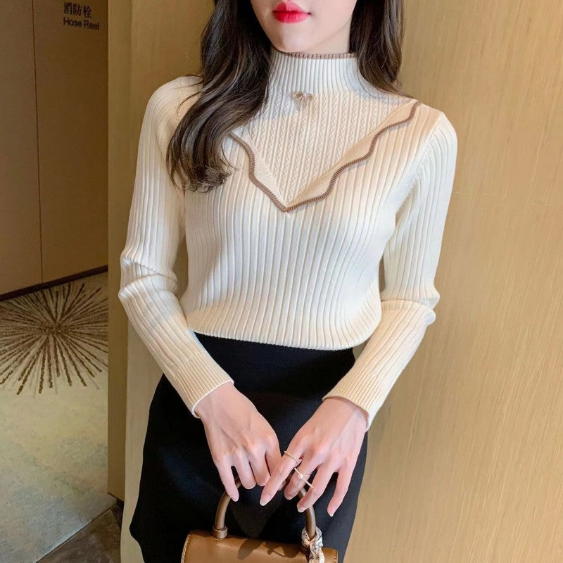 ✨Winter Offer💖Women's Sweet Mock Neck Sweater for Fall & Winter Layering