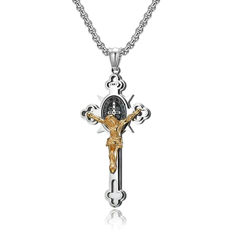 🎁Hot Sale 49% OFF⏳Benedict Protection Cross Power Pendant Necklace