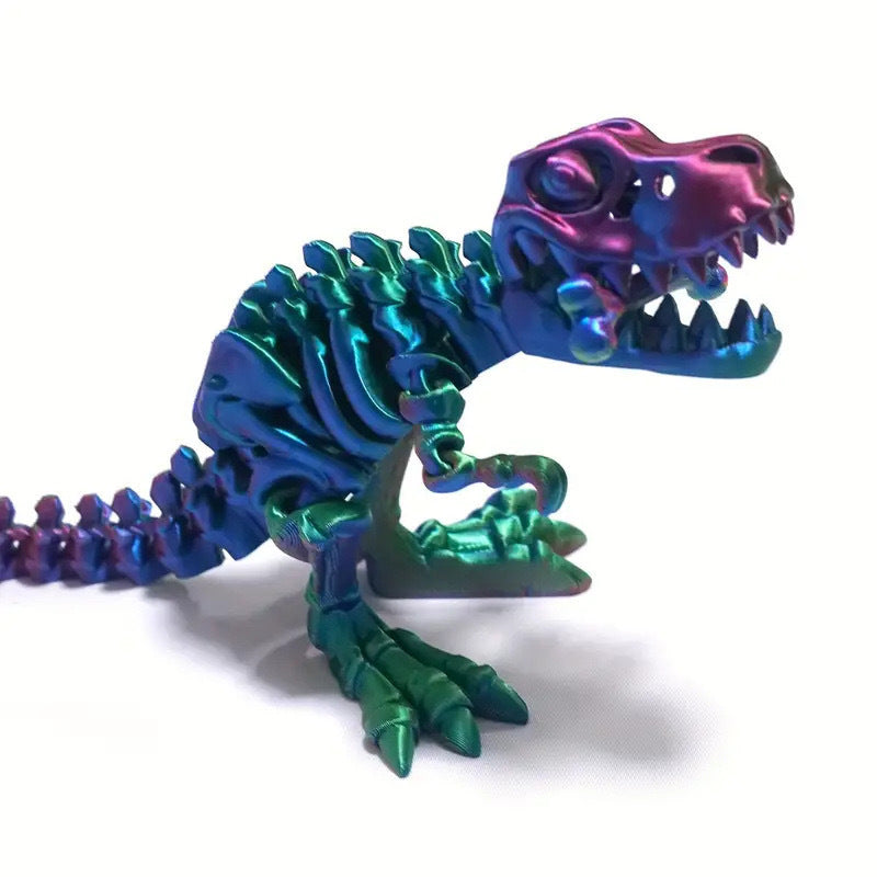 Colorful 3D Printed Dinosaur Toy