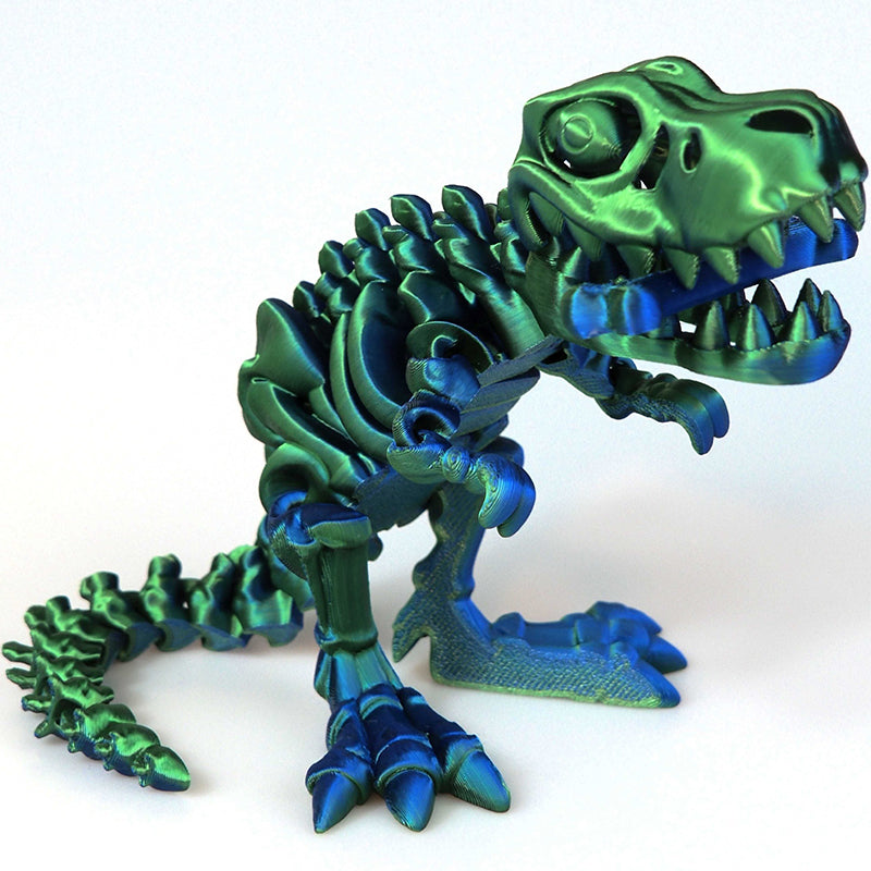 Colorful 3D Printed Dinosaur Toy