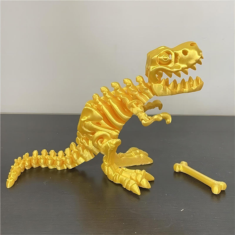 Colorful 3D Printed Dinosaur Toy