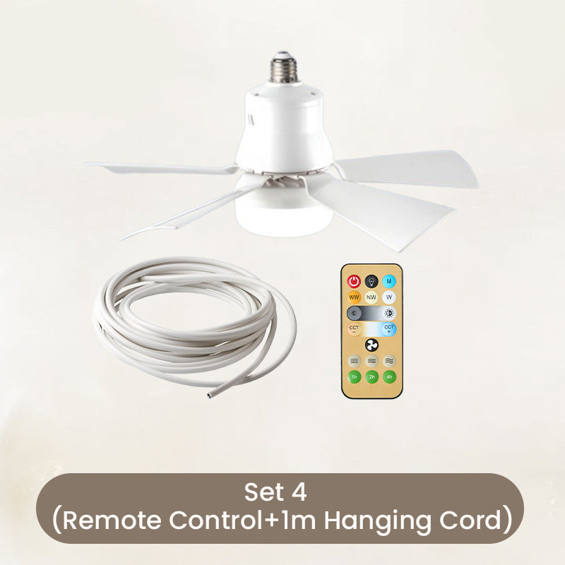 2-in-1 Portable Ceiling Fan & Light With Remote Control