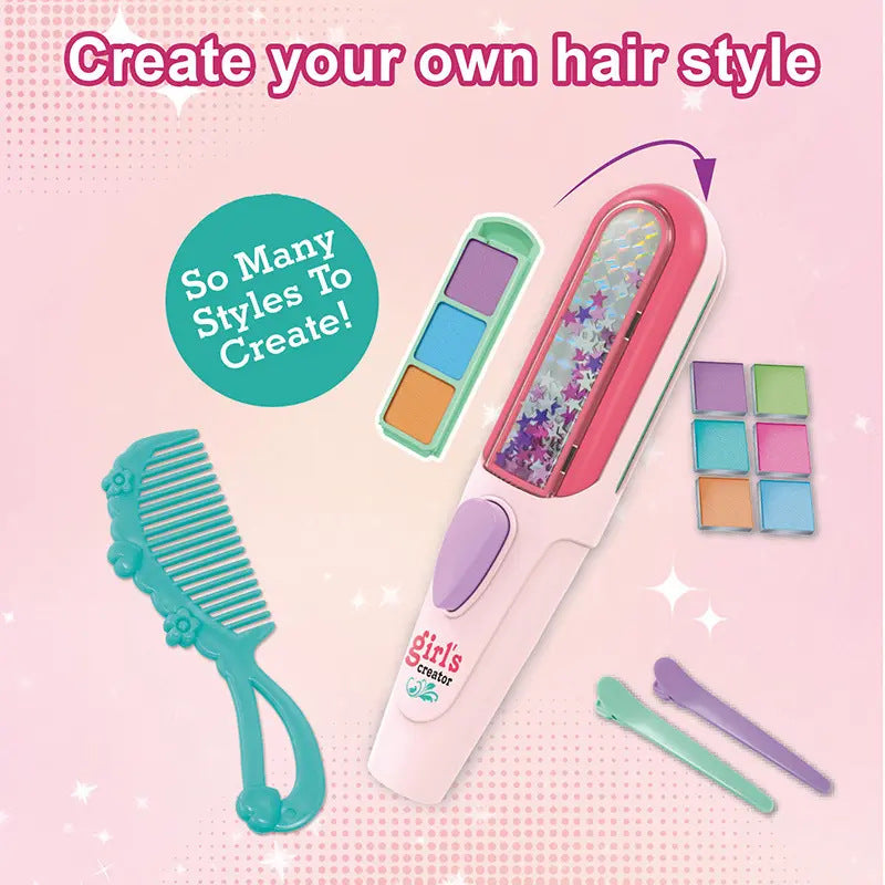 DIY Creative Temporary Hair Color and Sparkle Tool for Kids