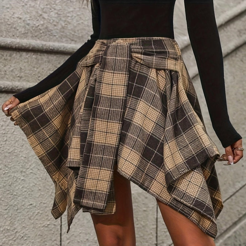 🎉Happy New Year! 50% OFF 🛍️Women's Plaid High Waisted Pleated Skirt