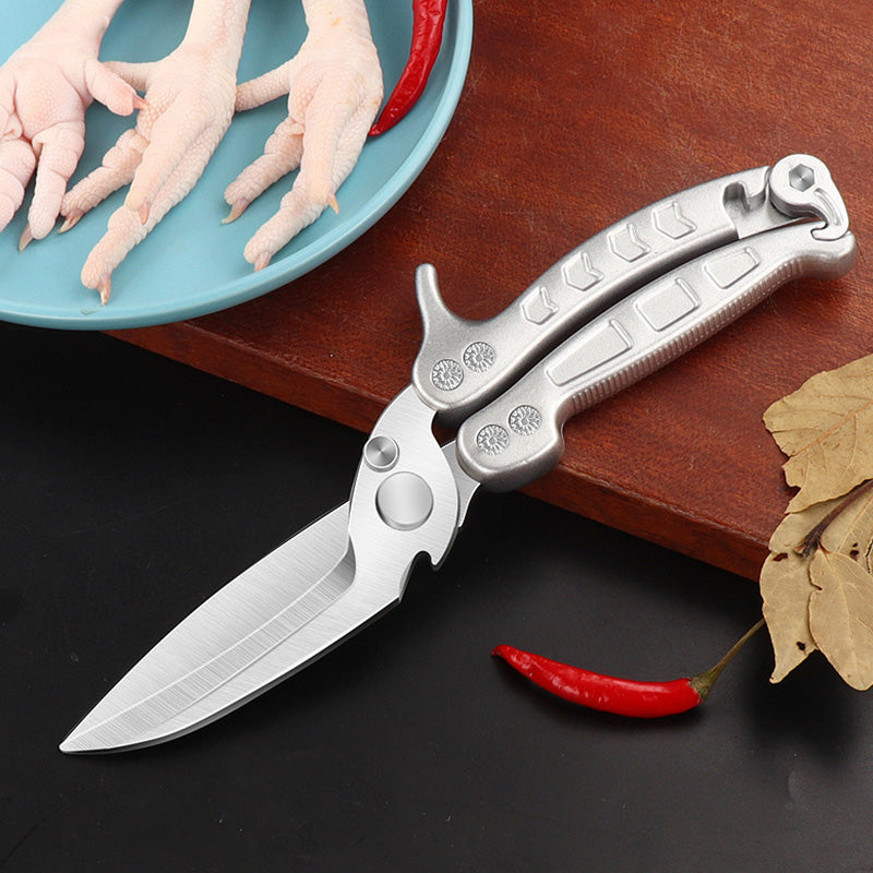 💯Limited Time Half Price-🍖 All Steel Multi-Purpose Kitchen Scissors for Cutting Chicken and Meat ✂️