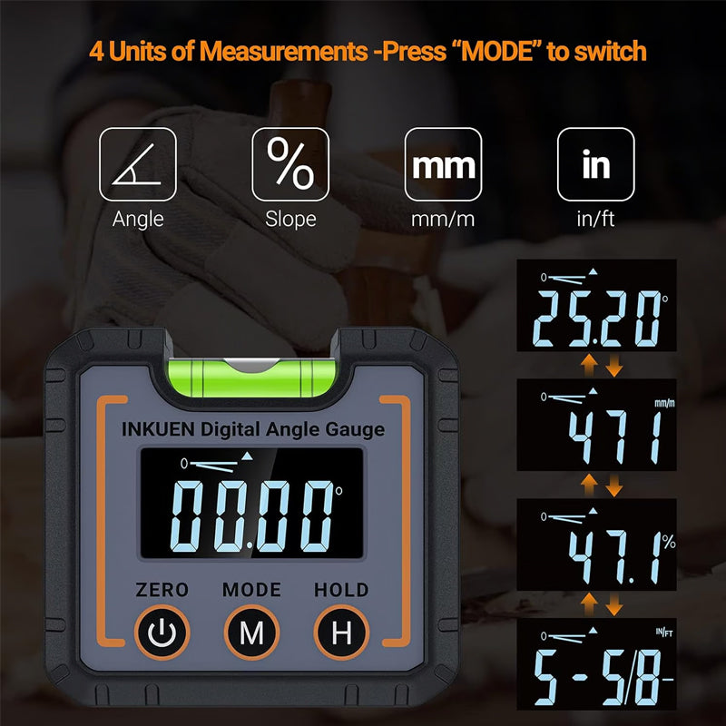 0-360°Digital Angle Magnetic Electronic Gauge