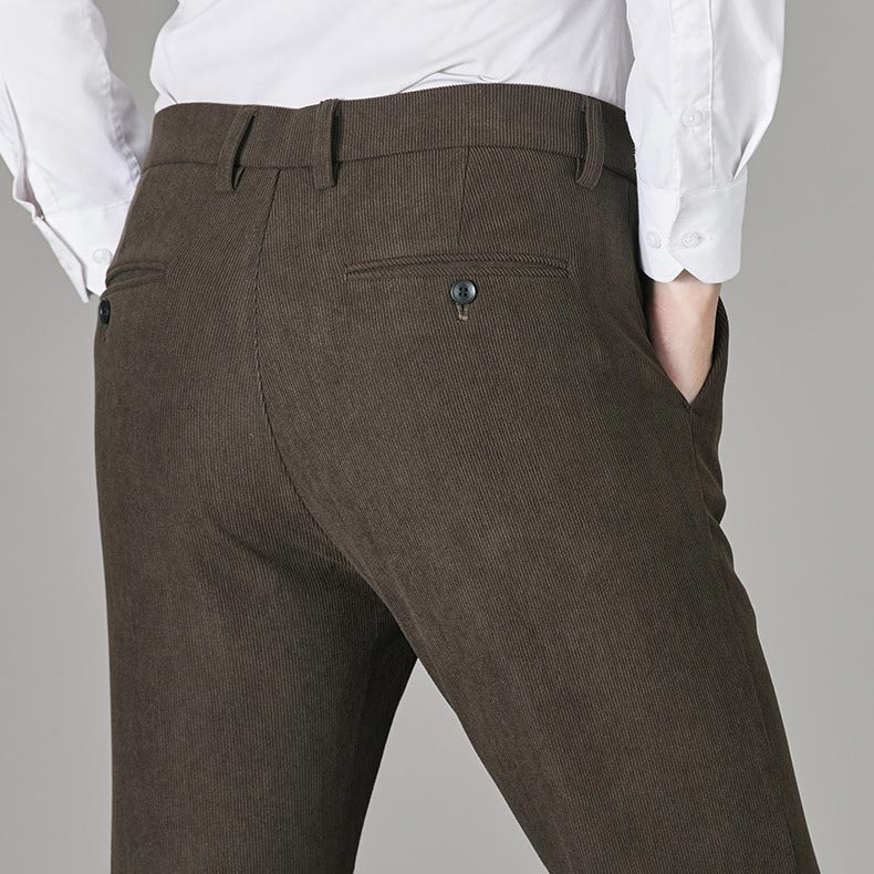 Nice Gift! Men's Thermal Plush Corduroy Casual Pants