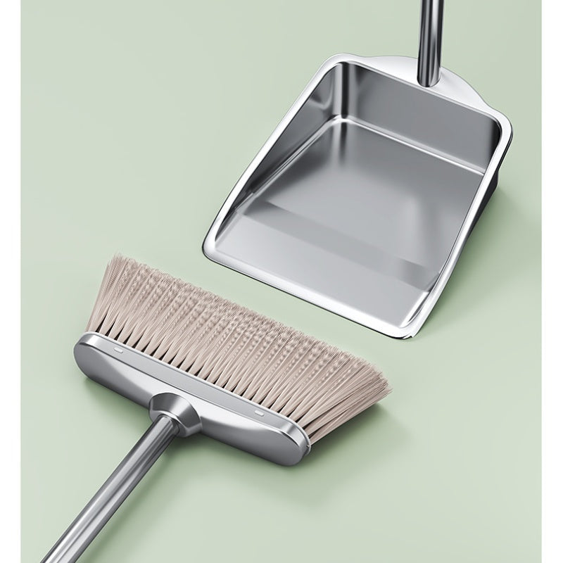 Stainless Steel Hangable Broom & Dustpan Set