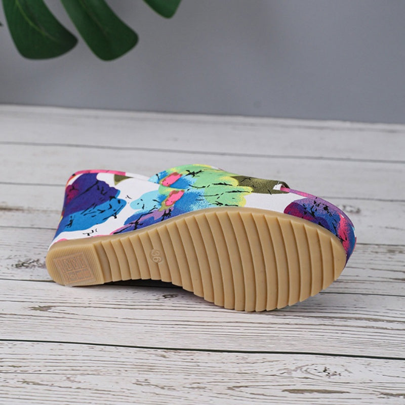 Fashion Casual Beach Platform Colorful Sandals