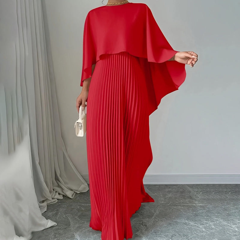 Elegant Unique Pressed Pleat Irregular Dress