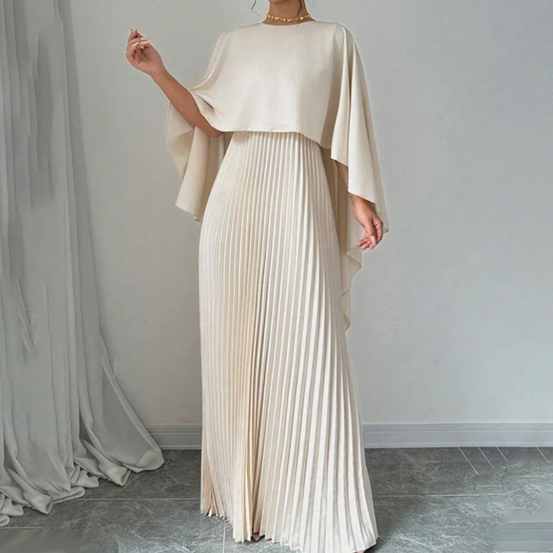 Elegant Unique Pressed Pleat Irregular Dress