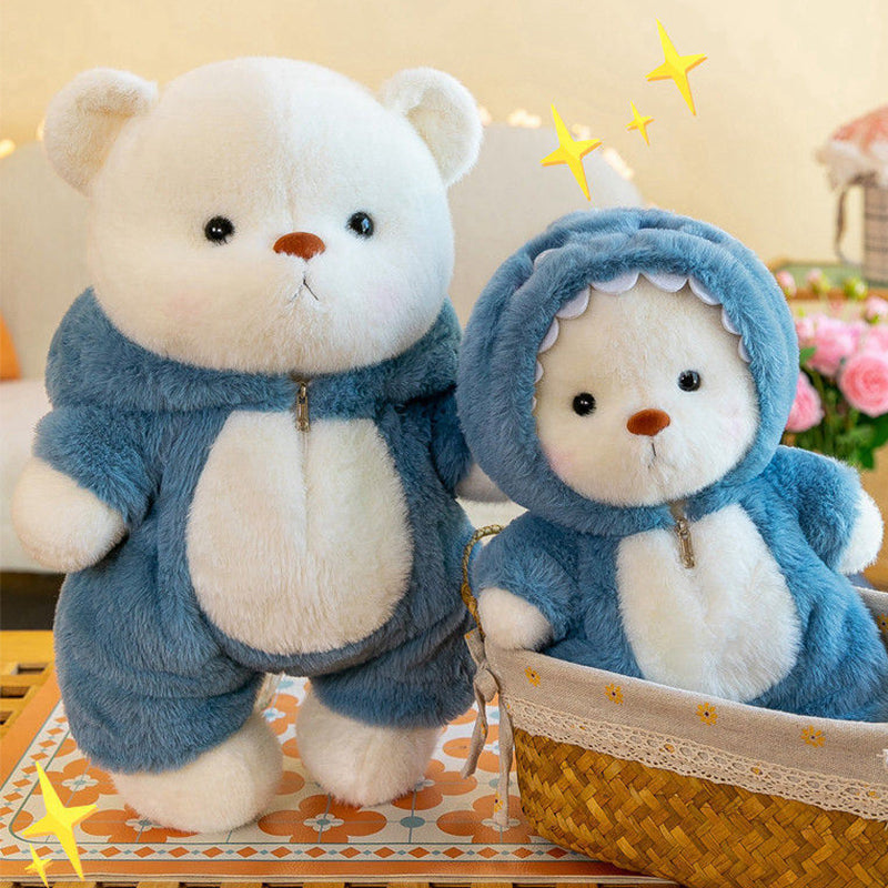 Plush Stuffed Bear Toy with Suit for Children