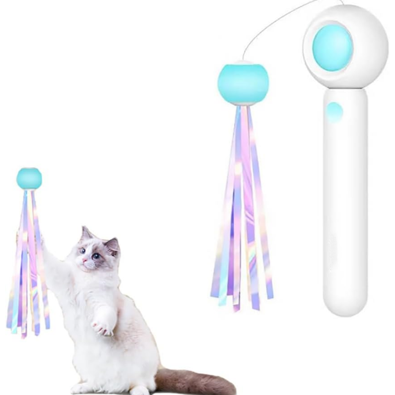 Interactive Retractable Cat Wand Toy